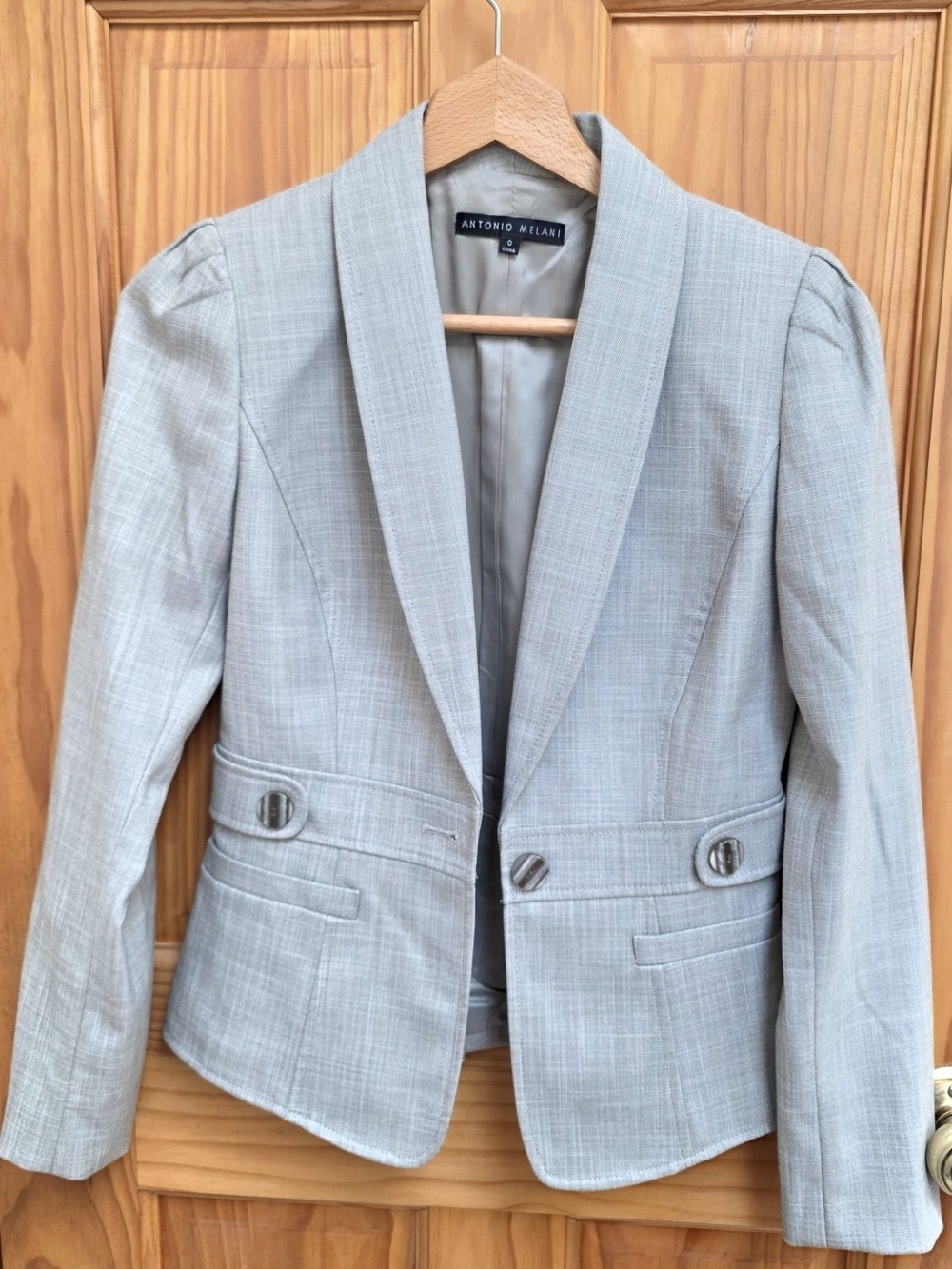 ANTONIO MELANI Light Tan Tailored Women's Blazer
